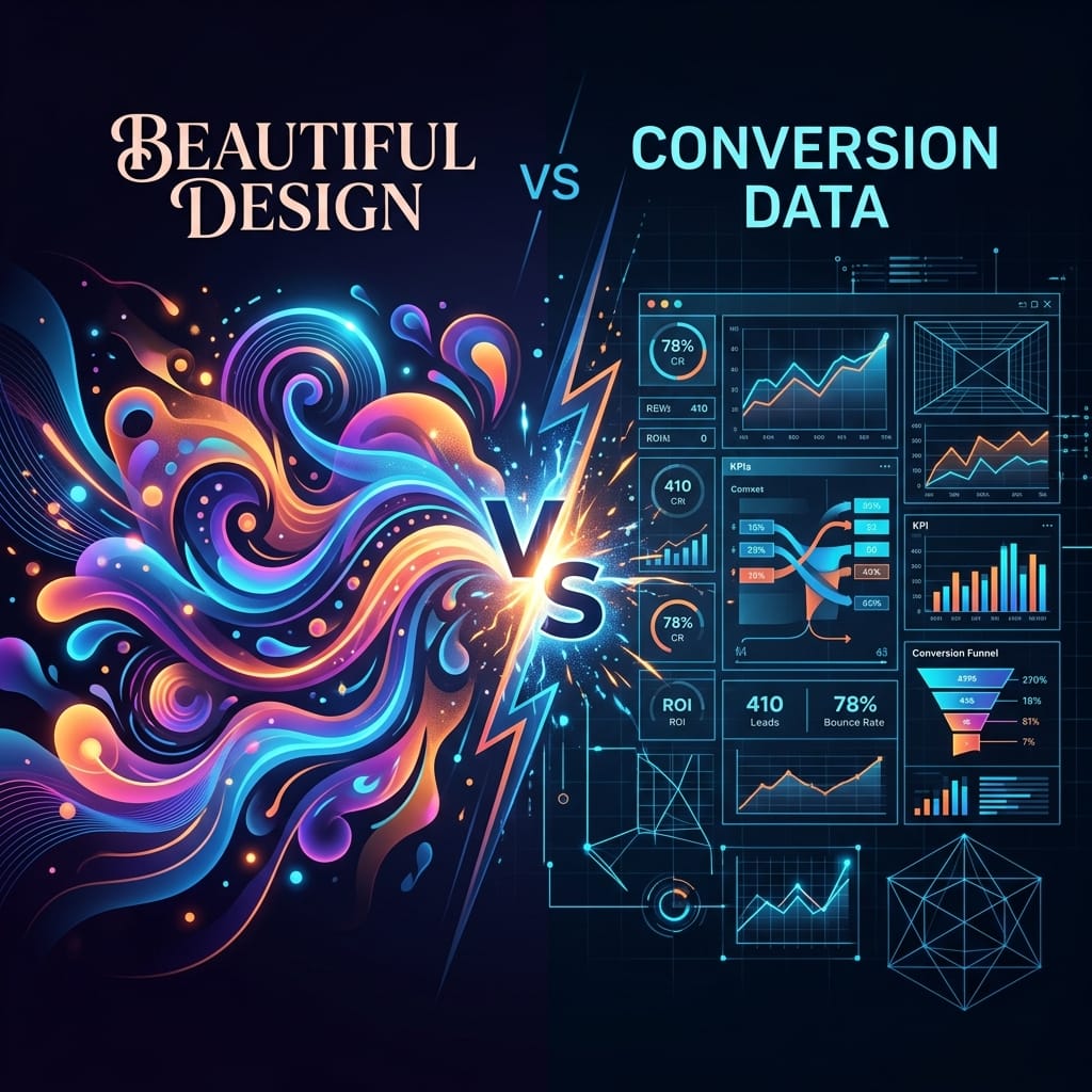 Design vs Conversion Dashboard